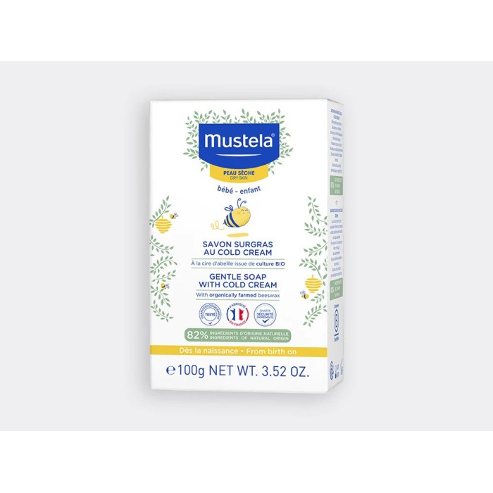 Mustela Savon surgras au Cold Cream à la cire d'abeille BIO 100g dans Cheveux & Corps chez Baby And Mom Maroc