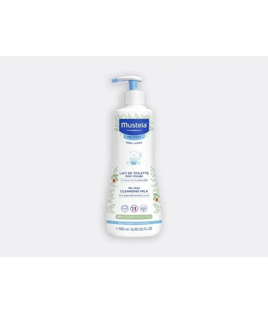 Mustela no-rinse cleansing milk with organic avocado 500ml