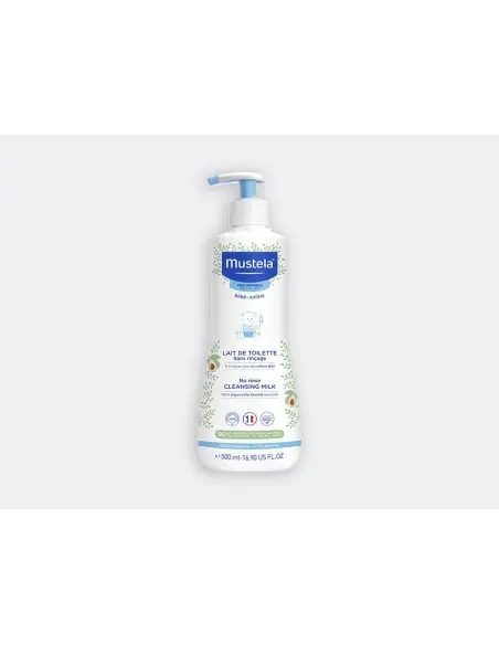 Mustela Lait de Toilette sans Rinçage à l'Avocat Bio 500ml