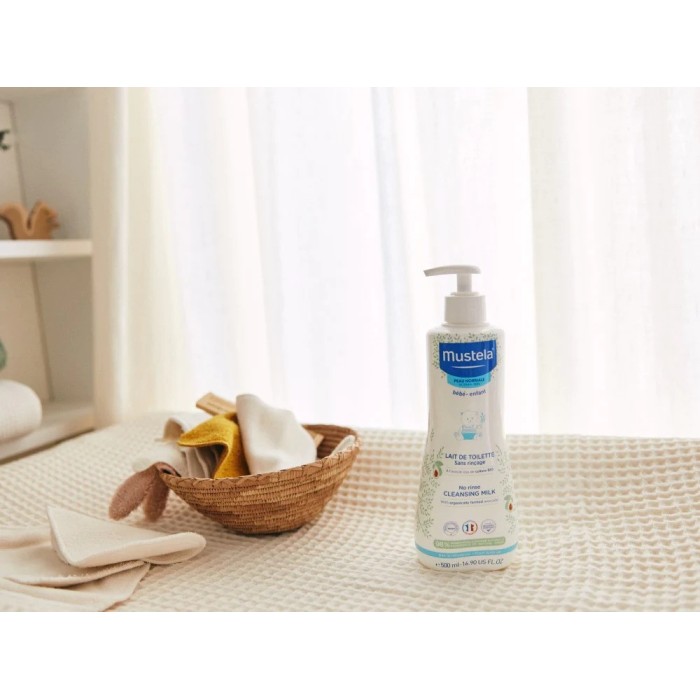 Mustela Lait de Toilette sans Rinçage à l'Avocat Bio 500ml Eau