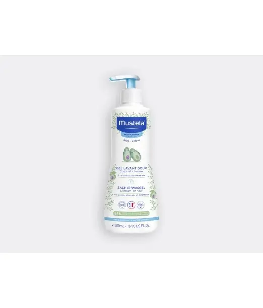 Mustela Gel Lavant Doux à l'Avocat Cheveux & Corps 500ml