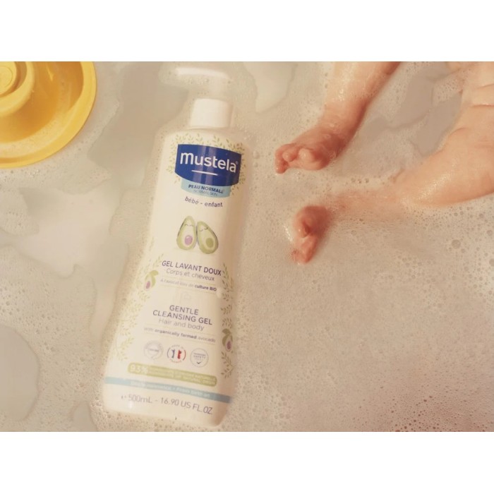 Mustela Gel Lavant Doux à l'Avocat Cheveux & Corps 500ml dans Cheveux & Corps chez Baby And Mom Maroc