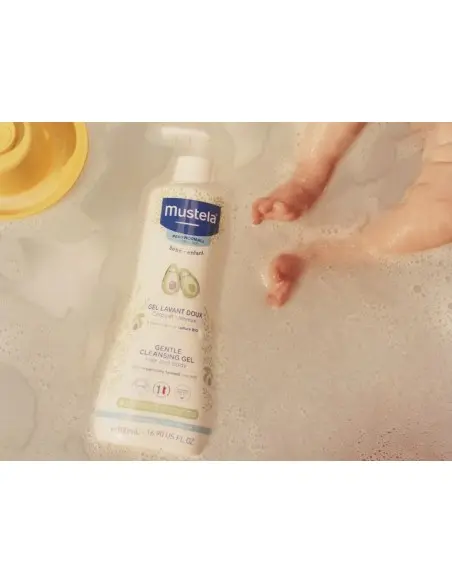 Mustela gentle cleansing gel with avocado for hair & body 500 ml — photo 2