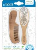 Dr Brown\'s Brosse + peigne doux en bois