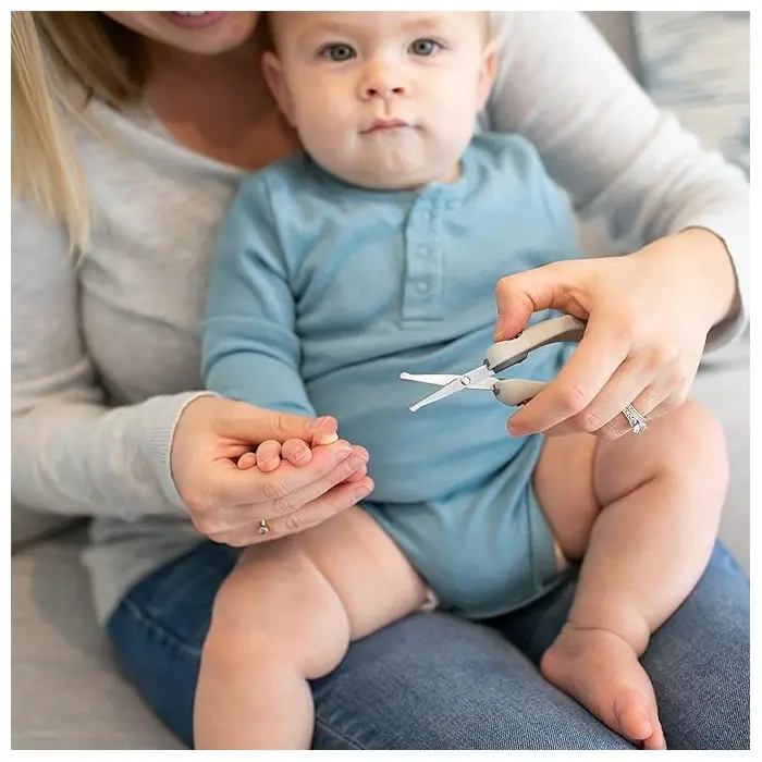 Dr Brown's Ciseaux à ongles Safe Squeeze avec étui de sécurité