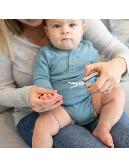 Dr Brown's Ciseaux à ongles Safe Squeeze avec étui de sécurité