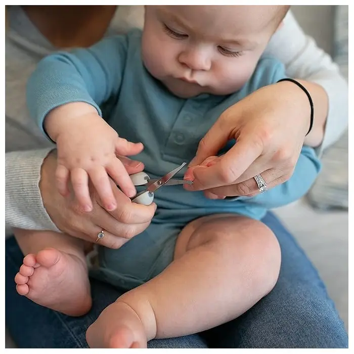 Dr Brown's Ciseaux à ongles Safe Squeeze avec étui de sécurité