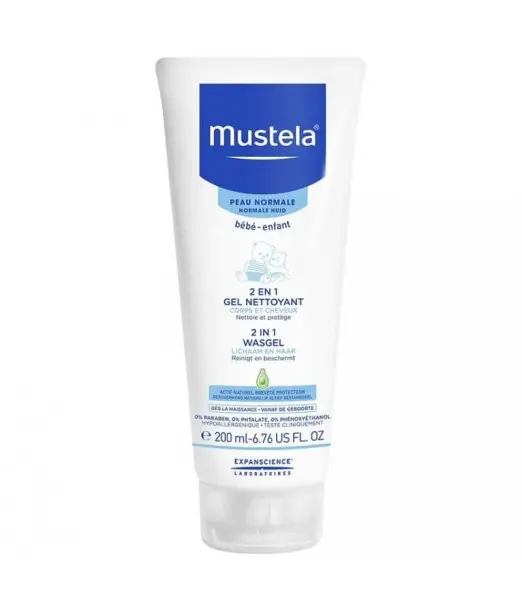 Gel Lavant Doux Cheveux & Corps Mustela 200ml 2