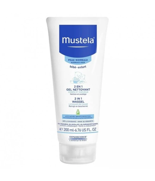 Mustela Gentle cleansing gel for hair and body 200ml 2