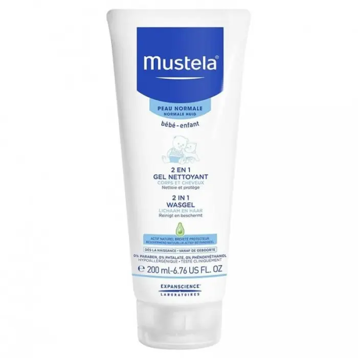 Gel nettoyant 2en1 Cheveux & Corps Mustela 200ml