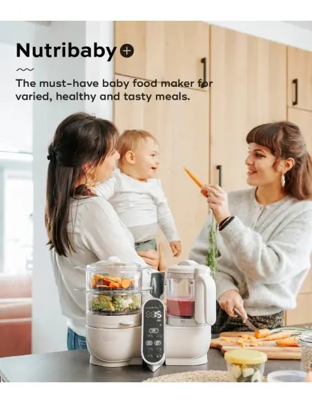 Babymoov Nutribaby (+) multifunction baby food maker Mineral beige — photo 5
