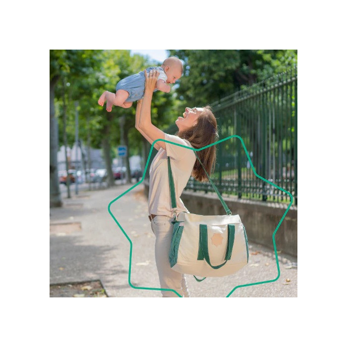 Badabulle Sac À Langer Bowling Vert Sac à main - Badabulle