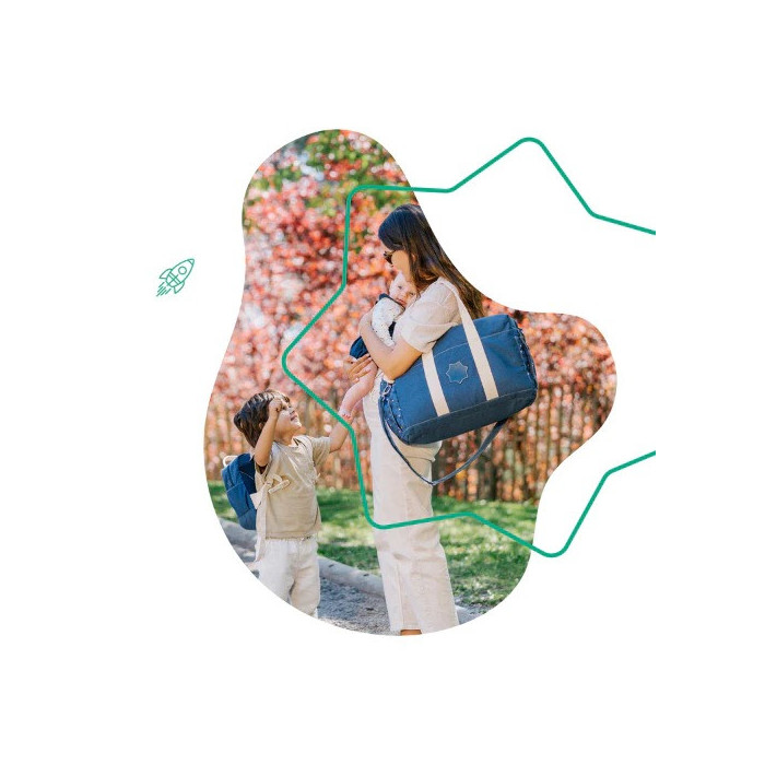 Badabulle Sac À Langer Bowling Bleu Sac à main - Badabulle