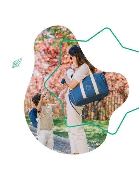 Badabulle Sac À Langer Bowling Bleu Sac à main - Badabulle