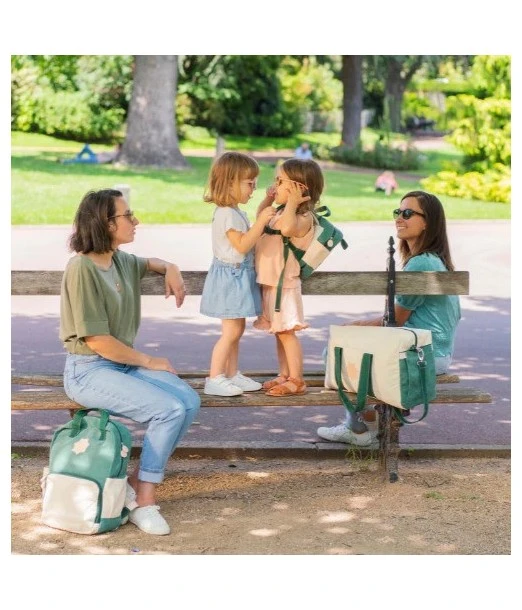 Badabulle diaper backpack green 2