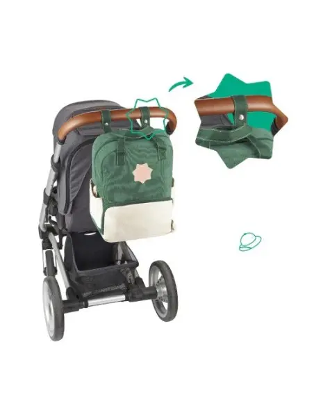 Badabulle diaper backpack green — photo 4