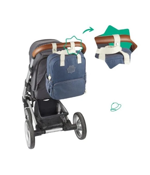 Badabulle diaper backpack blue 2