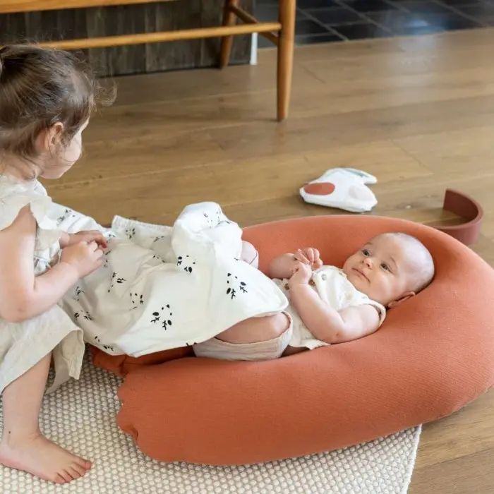 Doomoo Coussin de Grossesse et d'allaitement Buddy Terracotta