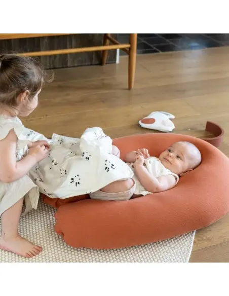 Doomoo Coussin de Grossesse et d'allaitement Buddy Terracotta