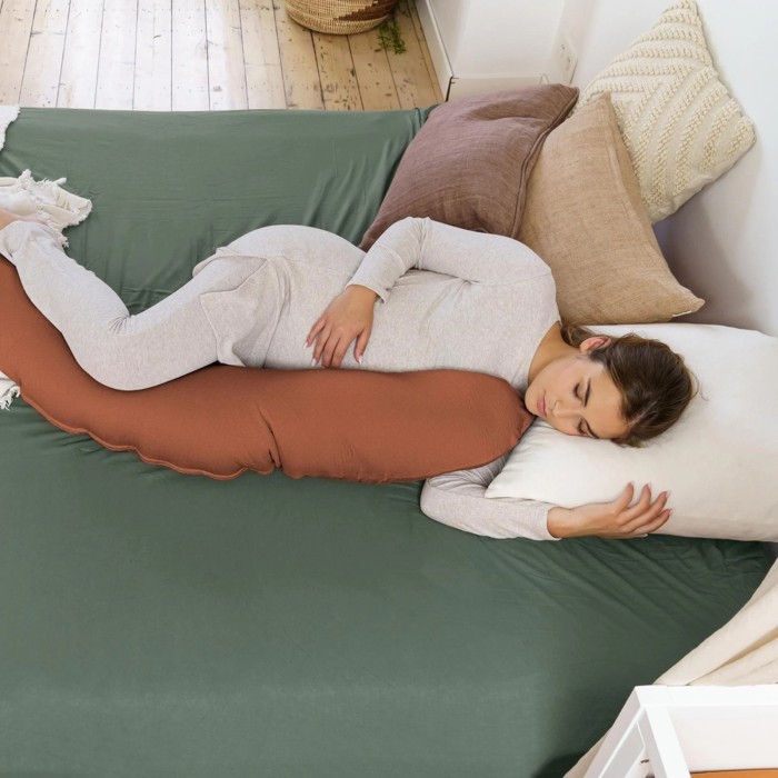 Doomoo Coussin de Grossesse et d'allaitement Buddy Terracotta