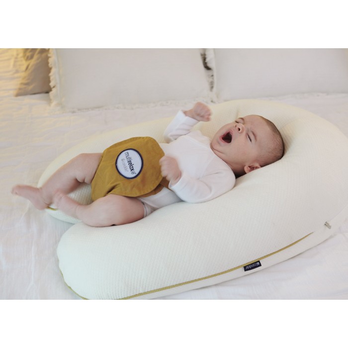 Candide Coussin Multirelax Jersey 3en1 matelassé - Coton Ecru dans Coussin d'allaitement chez Baby And Mom Maroc