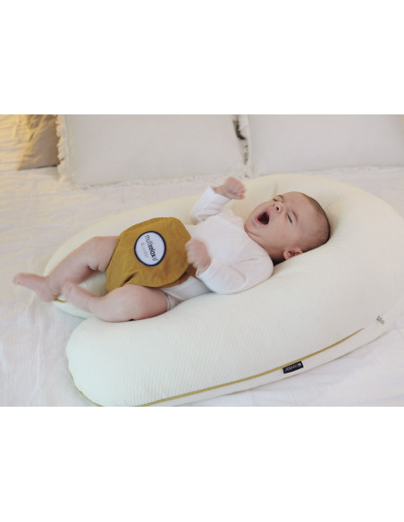 Candide Coussin Multirelax Jersey 3en1 matelassé - Coton Ecru dans Coussin d'allaitement chez Baby And Mom Maroc