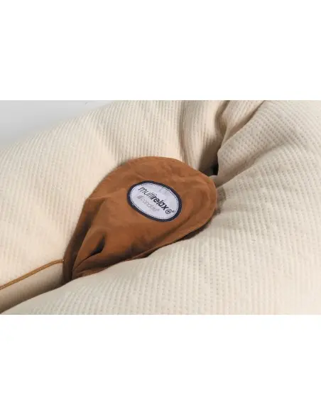Candide Multirelax Jersey 3-in-1 quilted cushion - ecru cotton — photo 5