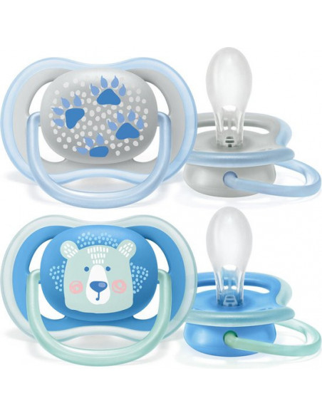 Sucette Avent Natural Ultra Air 6-18mois Bear dans Sucettes chez Baby And Mom Maroc