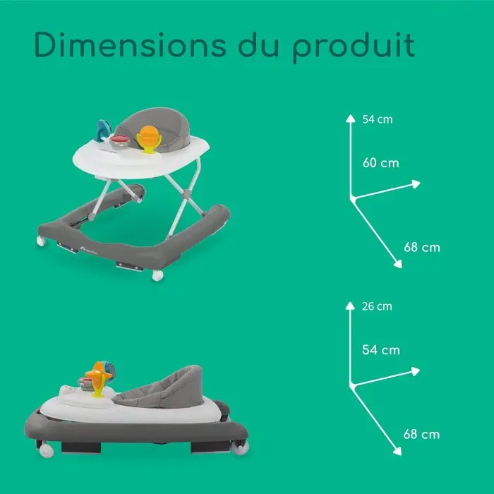Bébéconfort Explorer Trotteur Youpala pour bébé Gray Mist 6 à