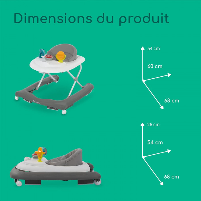 Bébéconfort Explorer Trotteur Youpala pour bébé Gray Mist 6 à 18 mois