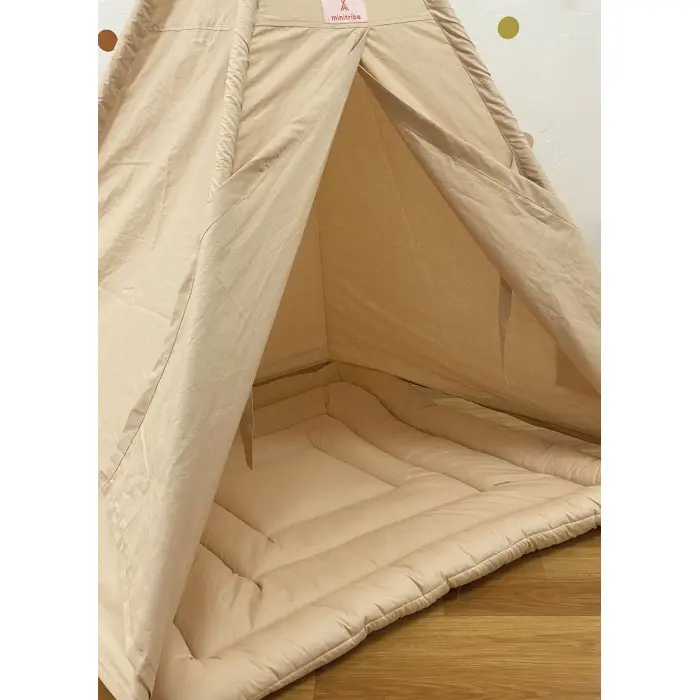 Minitribe Tente Tipi avec tapis matelassé – Beige Déco chambre