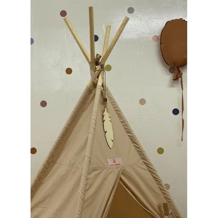 Minitribe Tente Tipi avec tapis matelassé – Beige Déco chambre
