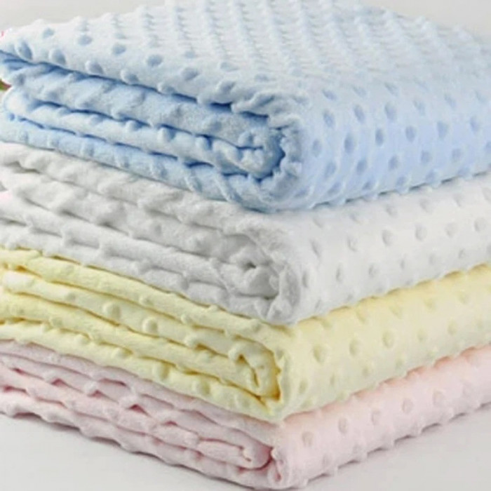 Couverture Douce à Pois pour bébé - Bleu dans Couverture chez Baby And Mom Maroc