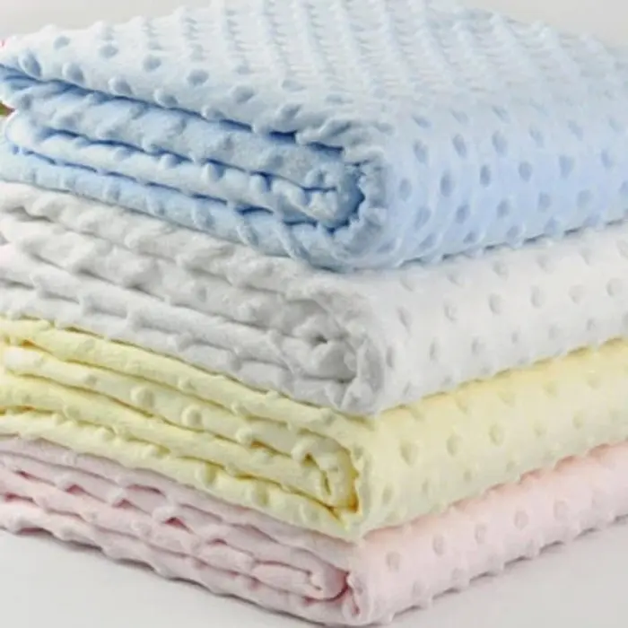 Couverture Douce à Pois pour bébé - Bleu Couverture - Maroc