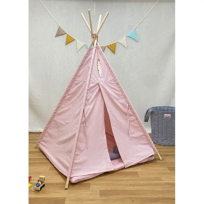Minitribe Tente Tipi avec tapis matelassé – Rose Déco chambre