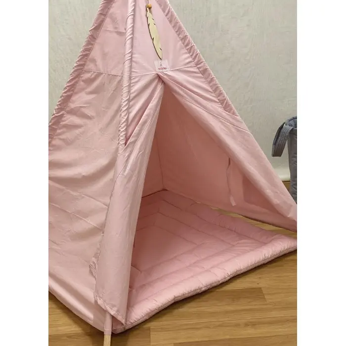 Minitribe Tente Tipi avec tapis matelassé – Rose Déco chambre