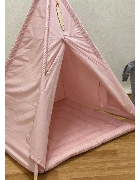 Minitribe Tente Tipi avec tapis matelassé – Rose dans Déco chambre bébé chez Baby And Mom Maroc