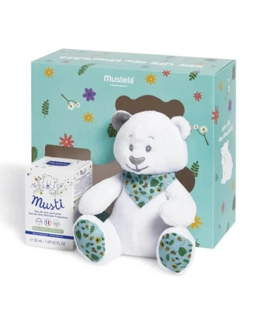 Mustela Musti fragrance gift set with free comforter
