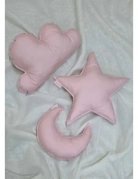Minitribe Lot de 3 Coussins - Rose Déco chambre bébé -
