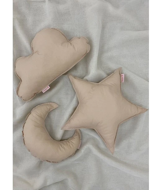 Minitribe Pack of 3 Cushions - Beige