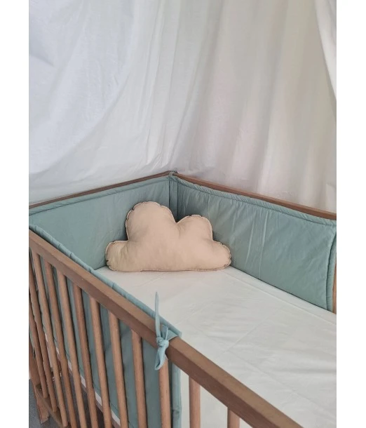 Minitribe crib bumper — Pastel green