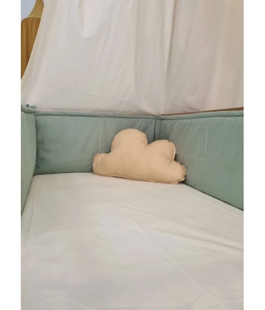 Minitribe crib bumper — Pastel green 2