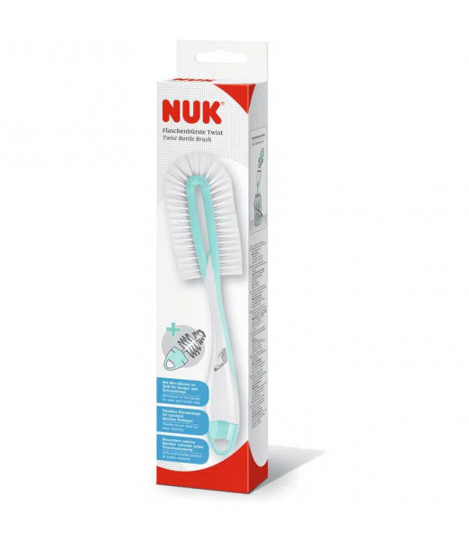 Goupillon Twist flexible bleu Nuk au Maroc - Baby And Mom 2