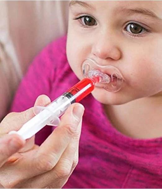 Dr Brown's Pacidose pacifier liquid medicine dispenser with oral syringe 2