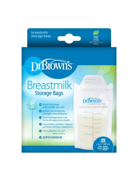 Dr Brown's breast milk storage bags 25 units
