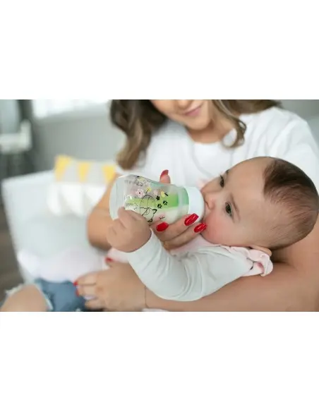 Dr Brown's baby bottle 150 ml wide neck - woodland rabbit — photo 2