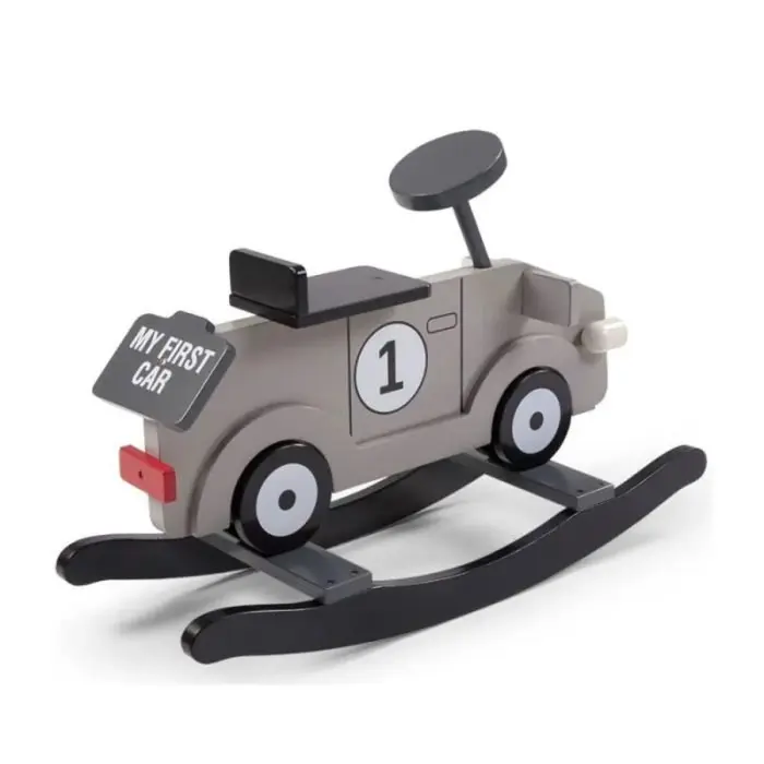 Voiture à bascule en bois gris - My First Car - Childhome12m+