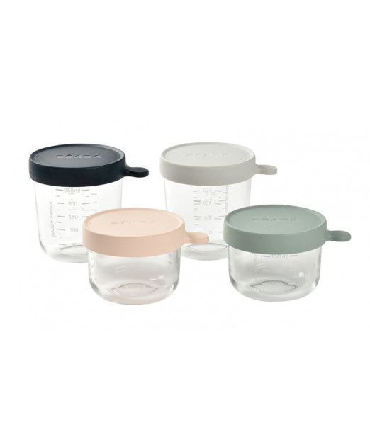 Béaba Coffret 4 Portions en Verre - Eucalyptus Univers Bébé - 2