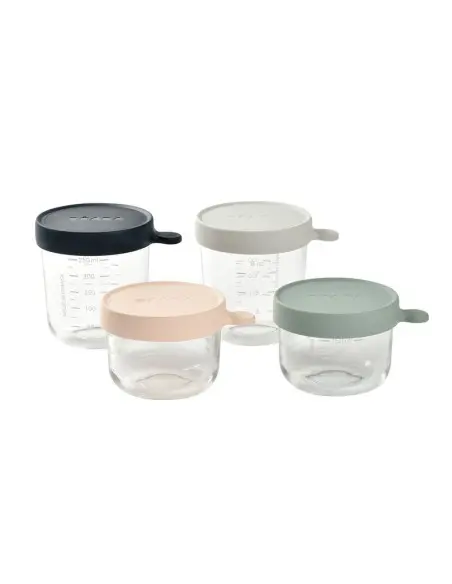 Béaba Coffret 4 Portions en Verre - Eucalyptus Univers Bébé -