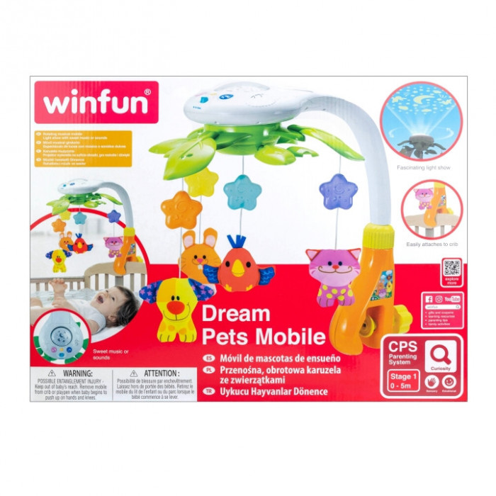 Winfun Mobile Melody avec Projection 0mois+ Veilleuse musicale